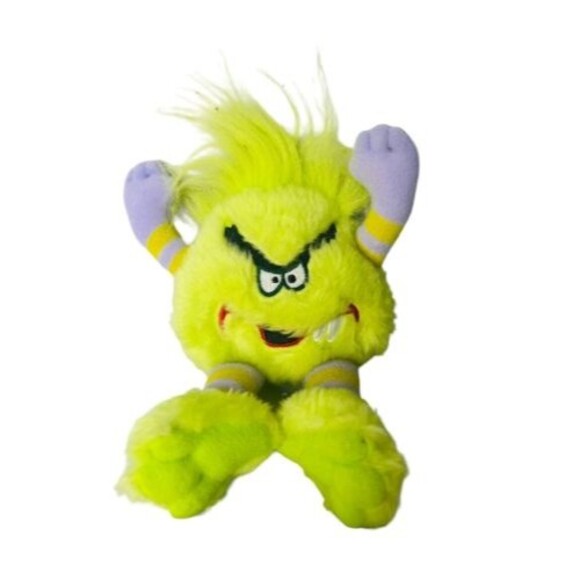 Vintage 1998 Original Silly Slammers Green  Plush Beanie Stuffed Toy - Picture 1 of 5
